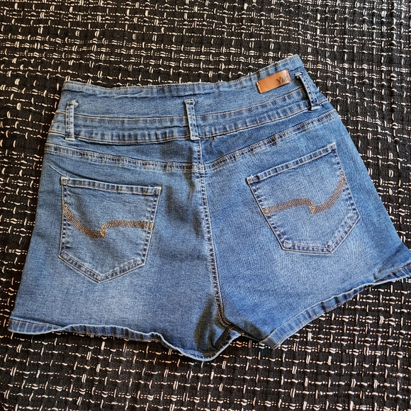 YMI High Rise Jean Shorts Junior's Size 13 - Picture 2 of 8
